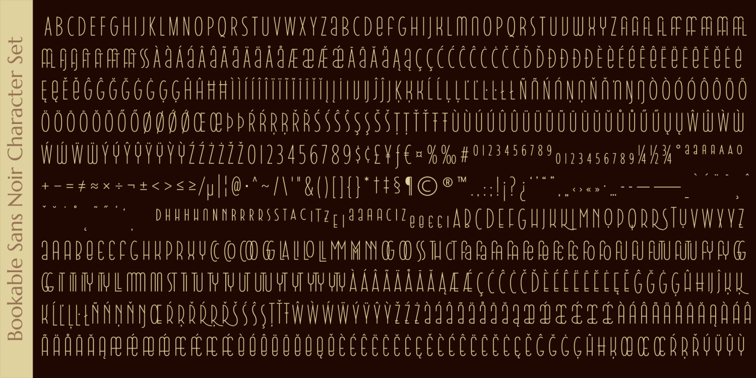 Bookable Sans Font Poster #1