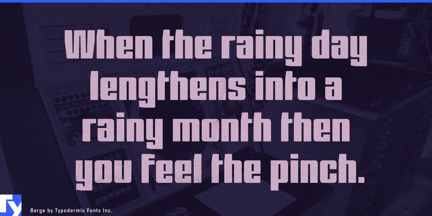 Barge Font Poster #1