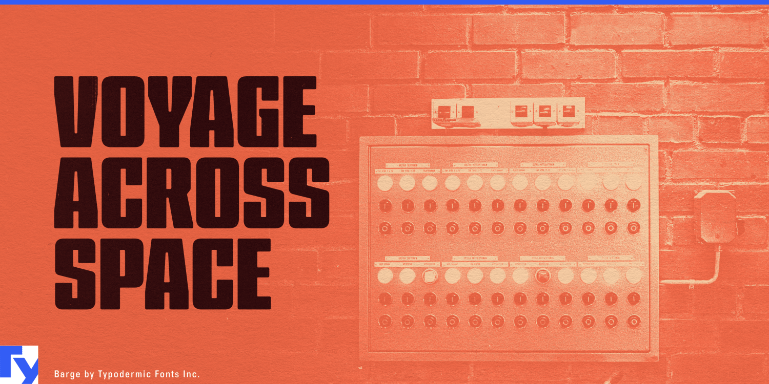 Barge Font Poster #1