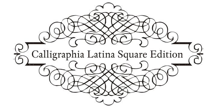 Calligraphia Latina Square Edition Font Family Poster