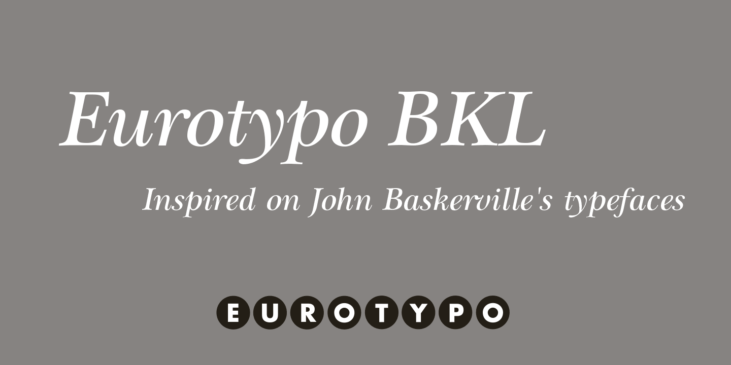 Eurotypo BKL Poster