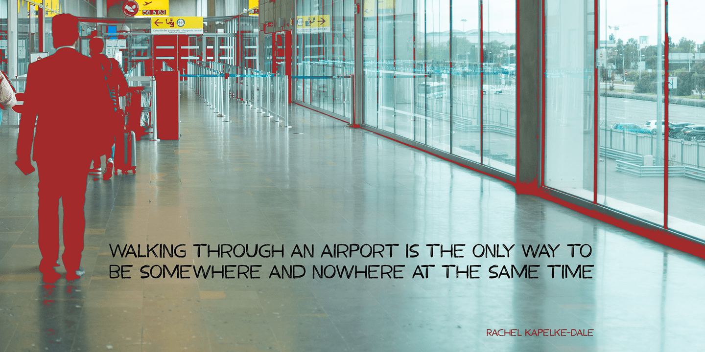 Frequent Flyer Font Poster #1
