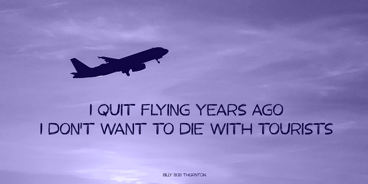 Frequent Flyer Font Poster #1