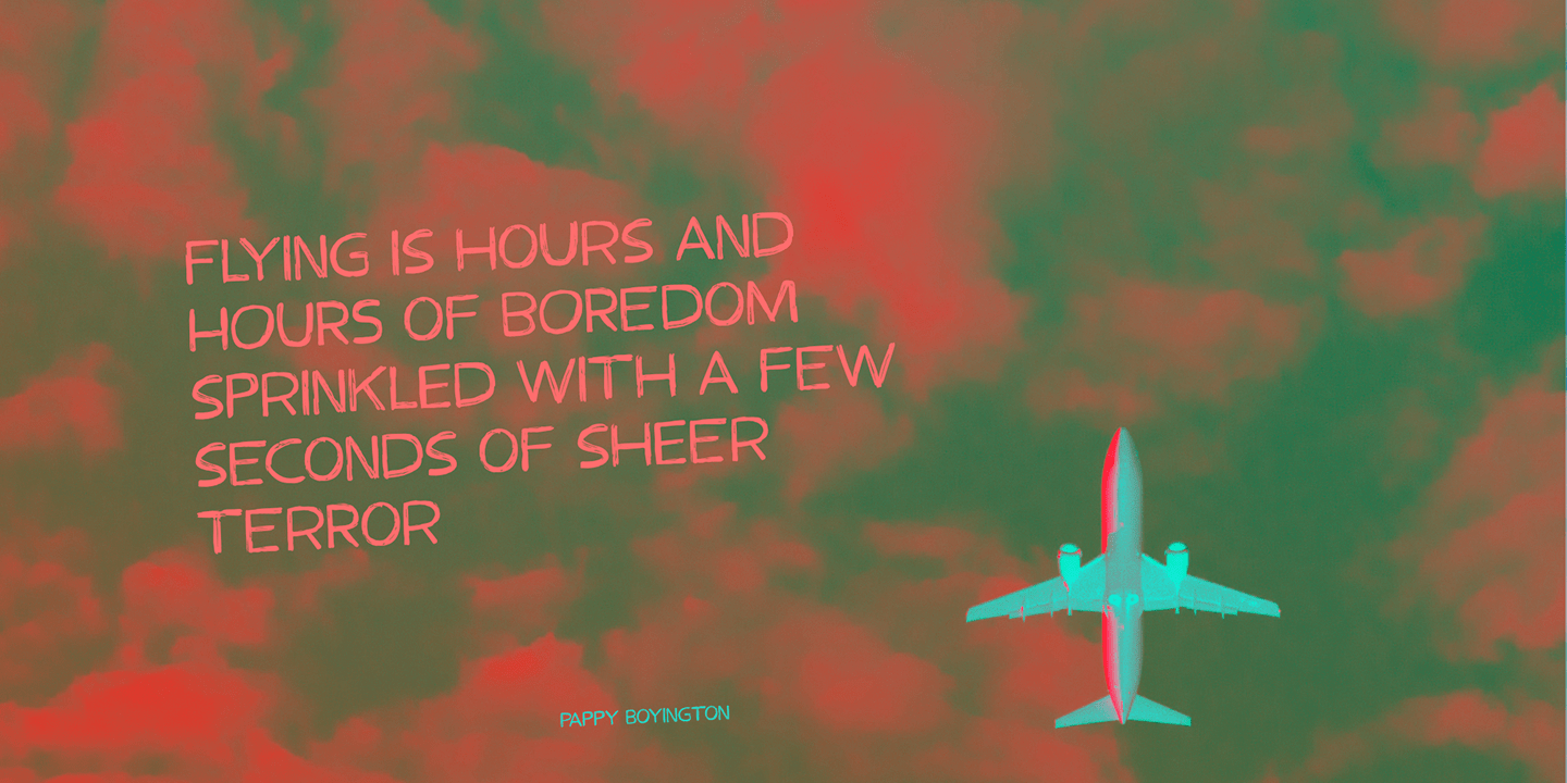 Frequent Flyer Font Poster #1