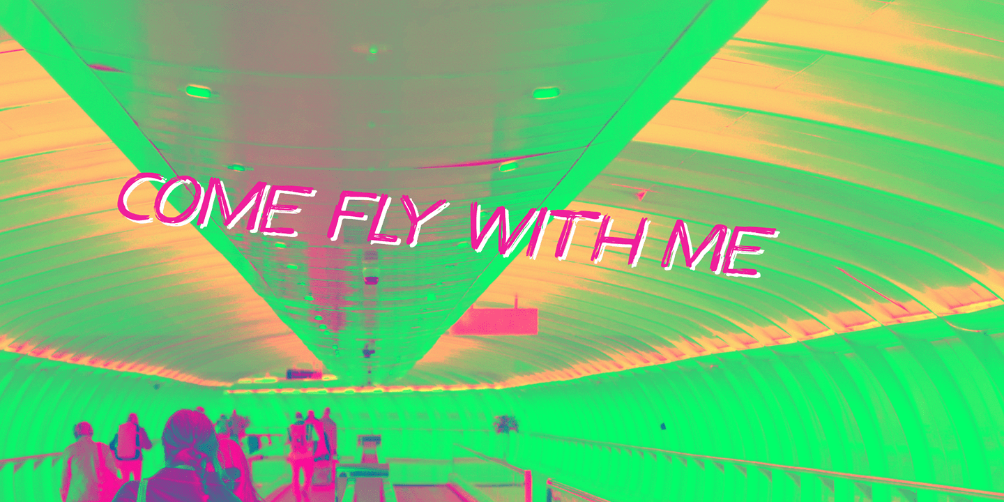 Frequent Flyer Font Poster #1