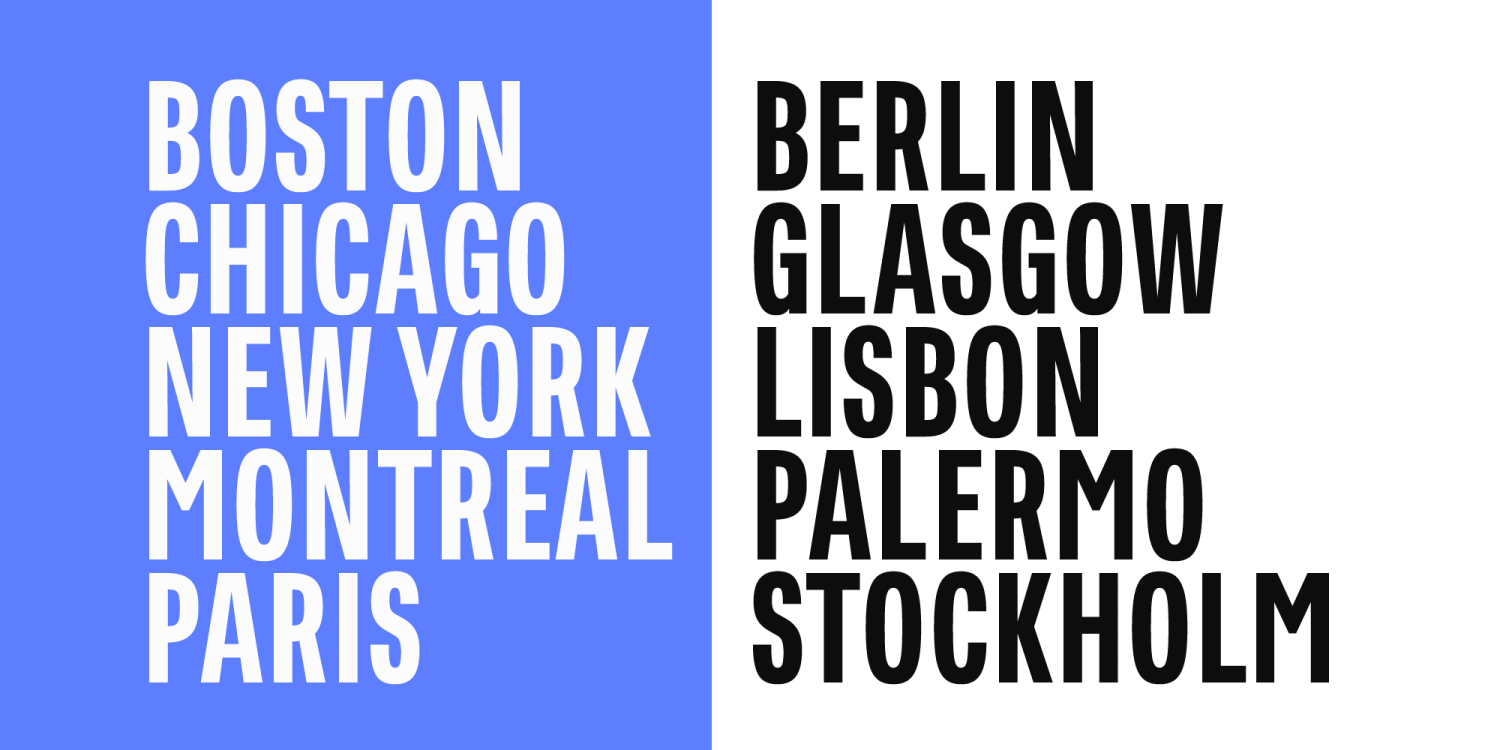 East Variable Font Poster #1