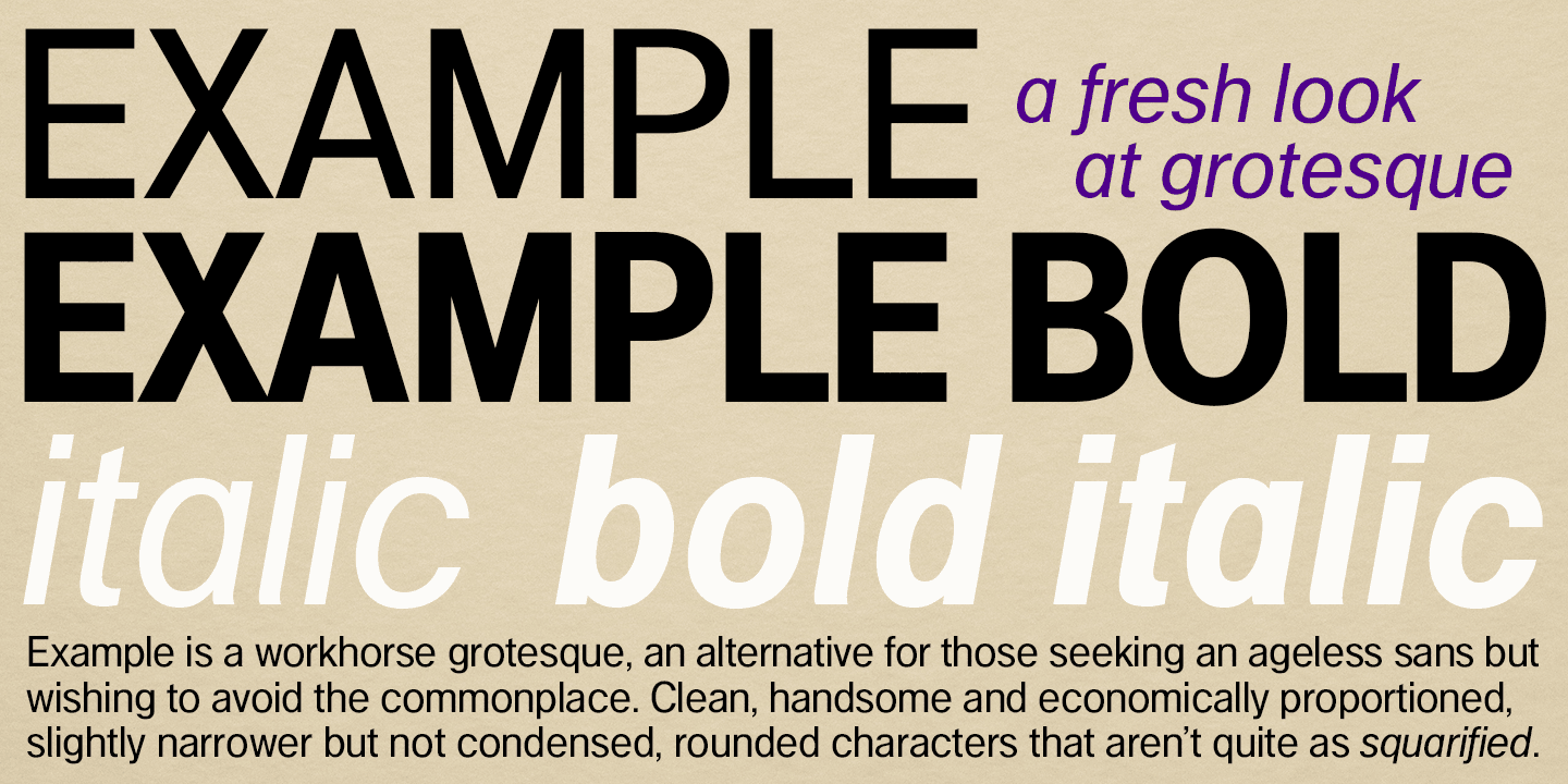Example Font Poster #1