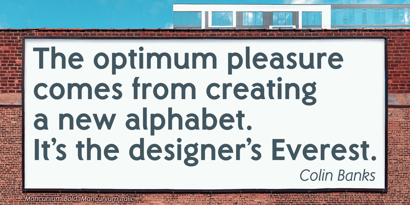 Mancunium Regular & Bold Collection Font Poster #1