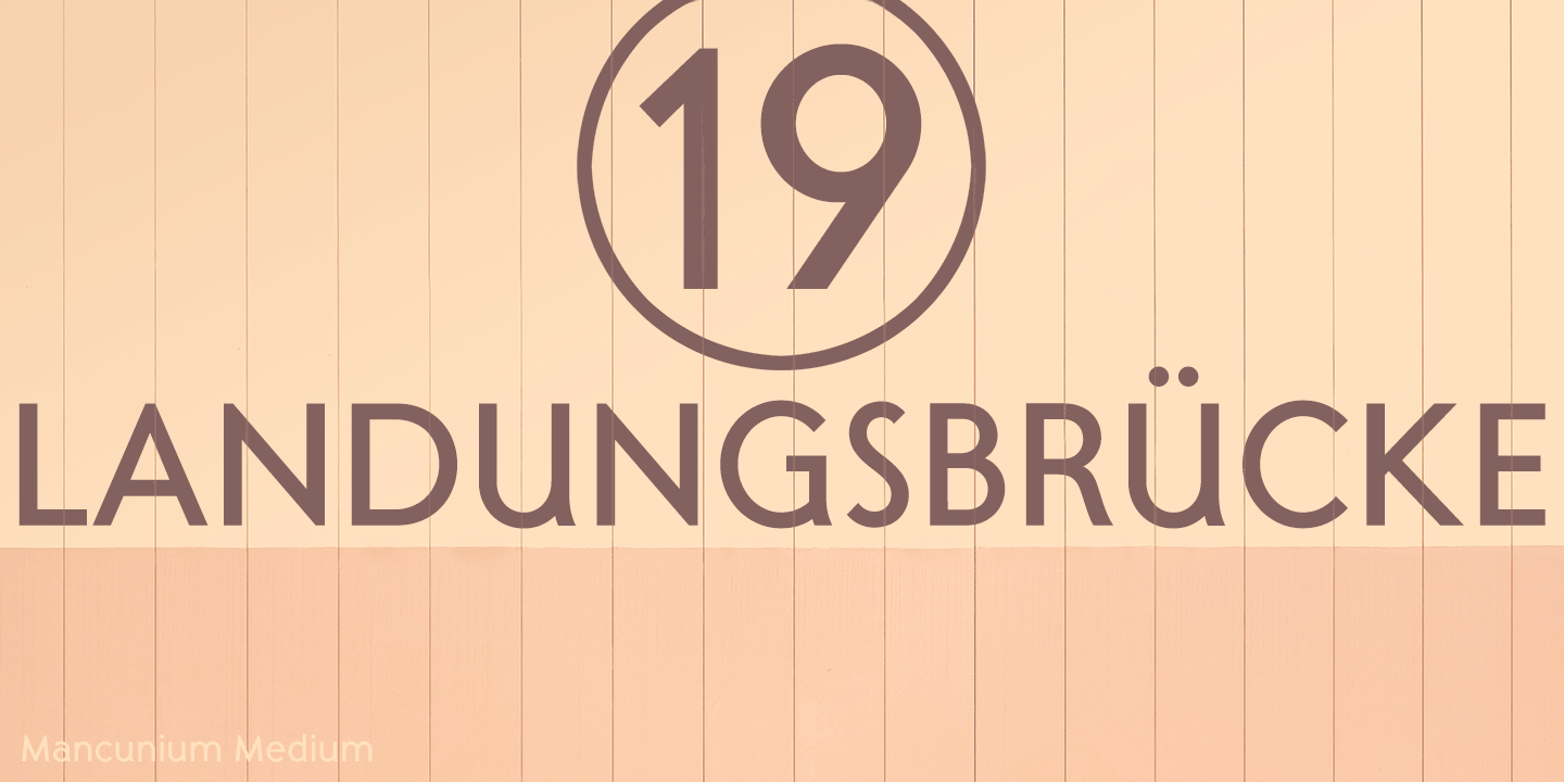 Mancunium Regular & Bold Collection Font Poster #1