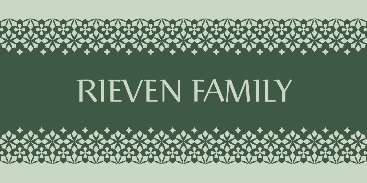 Rieven Font Poster #1