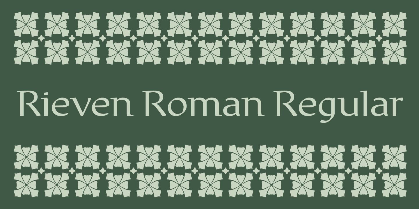 Rieven Font Poster #1