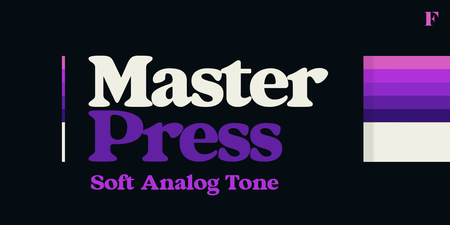 Master Press Font Family Poster