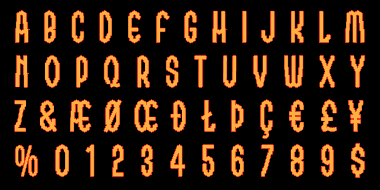 Ziggity Font Poster #1