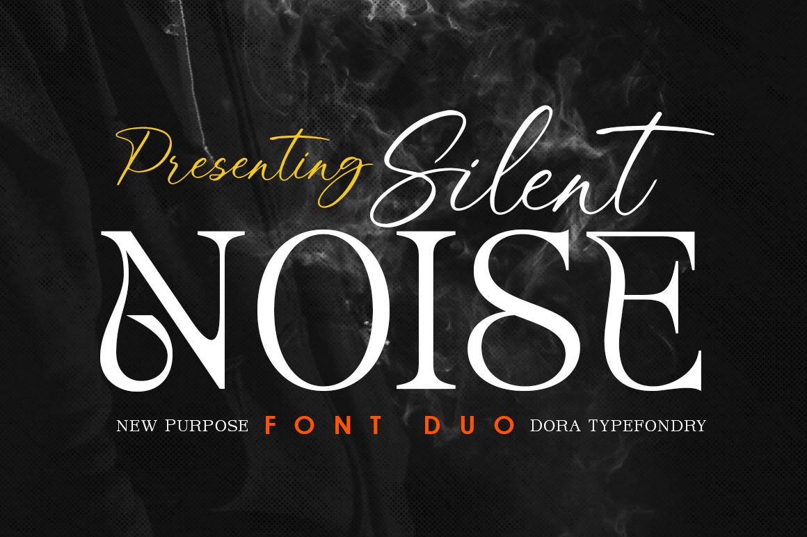 Silent Noise Font Poster #1