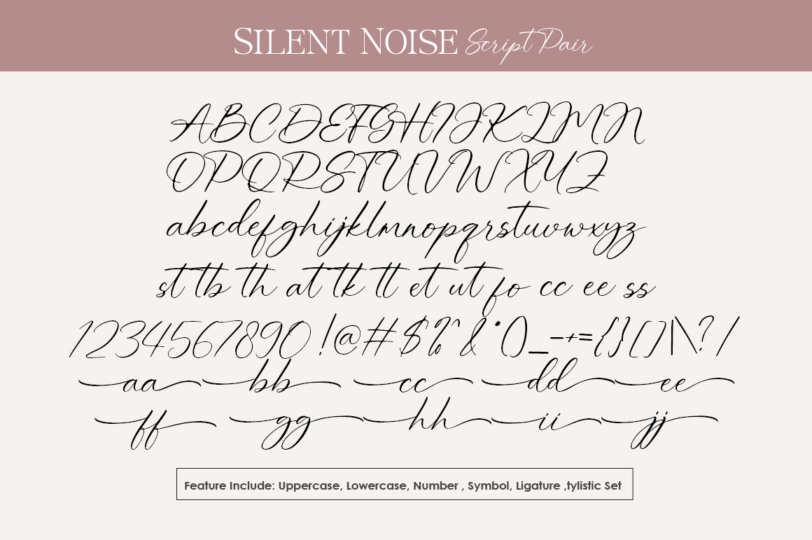 Silent Noise Font Poster #1