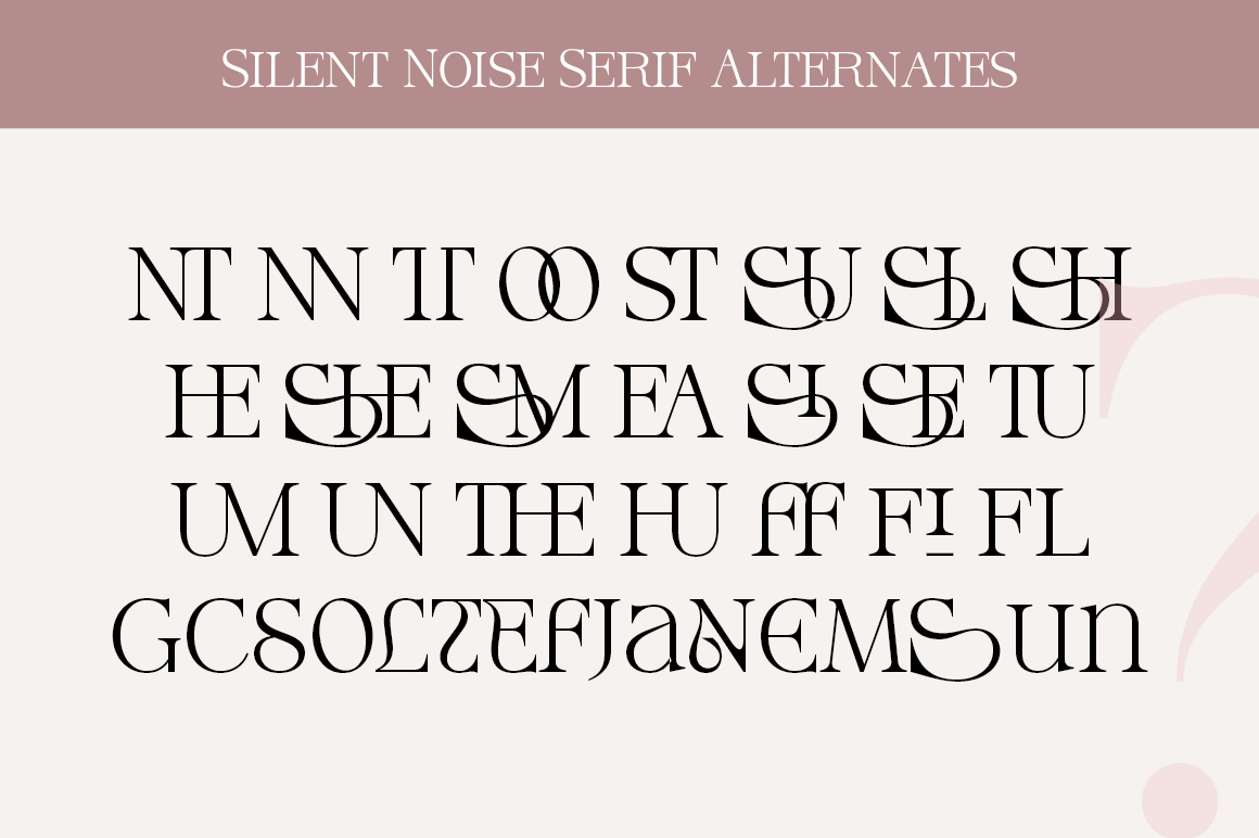 Silent Noise Font Poster #1