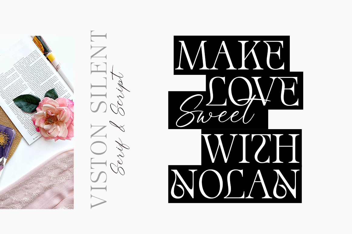 Silent Noise Font Poster #1