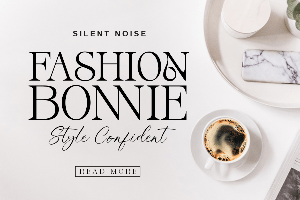 Silent Noise Font Poster #1