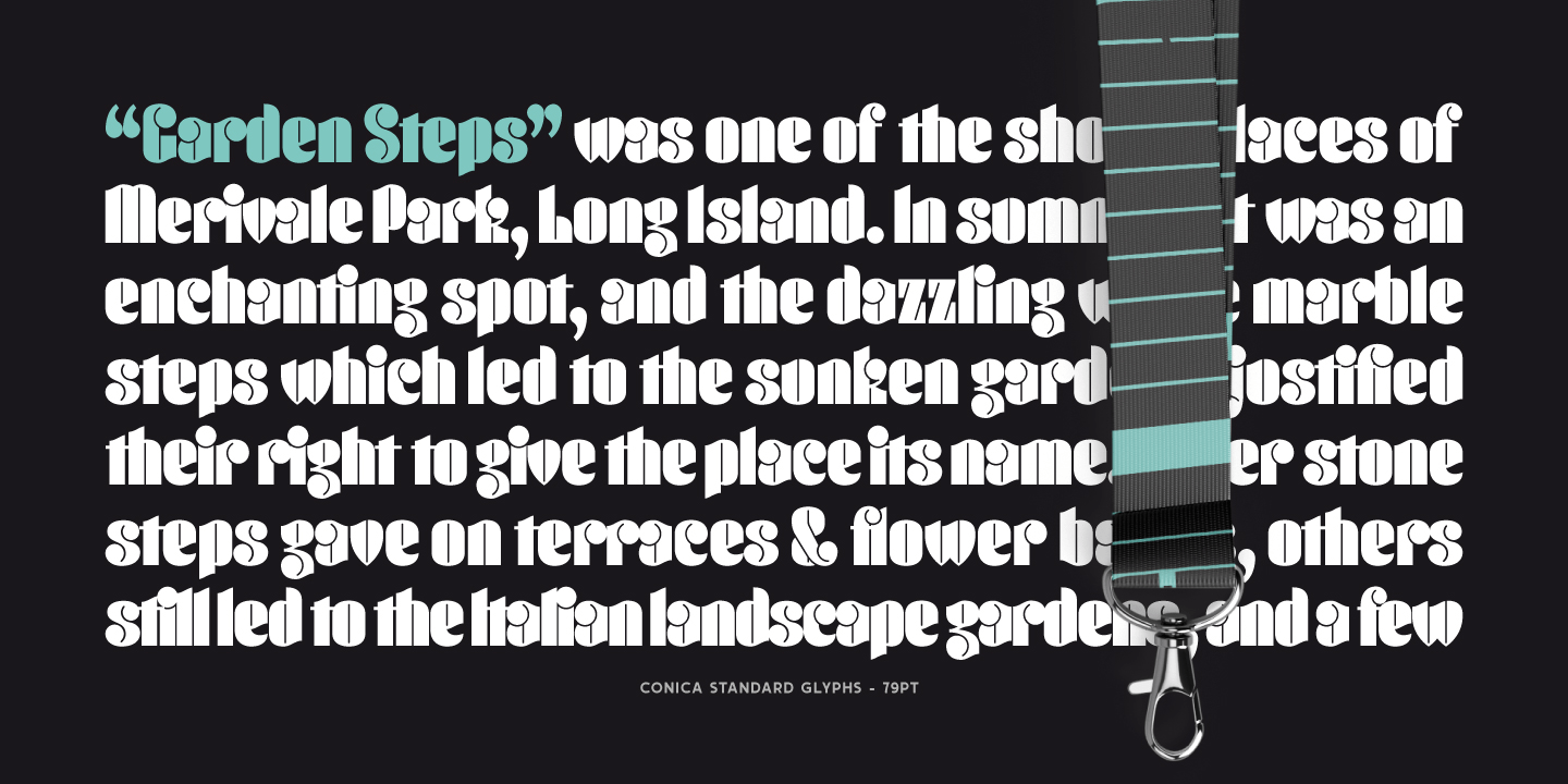 Conica Font Poster #1