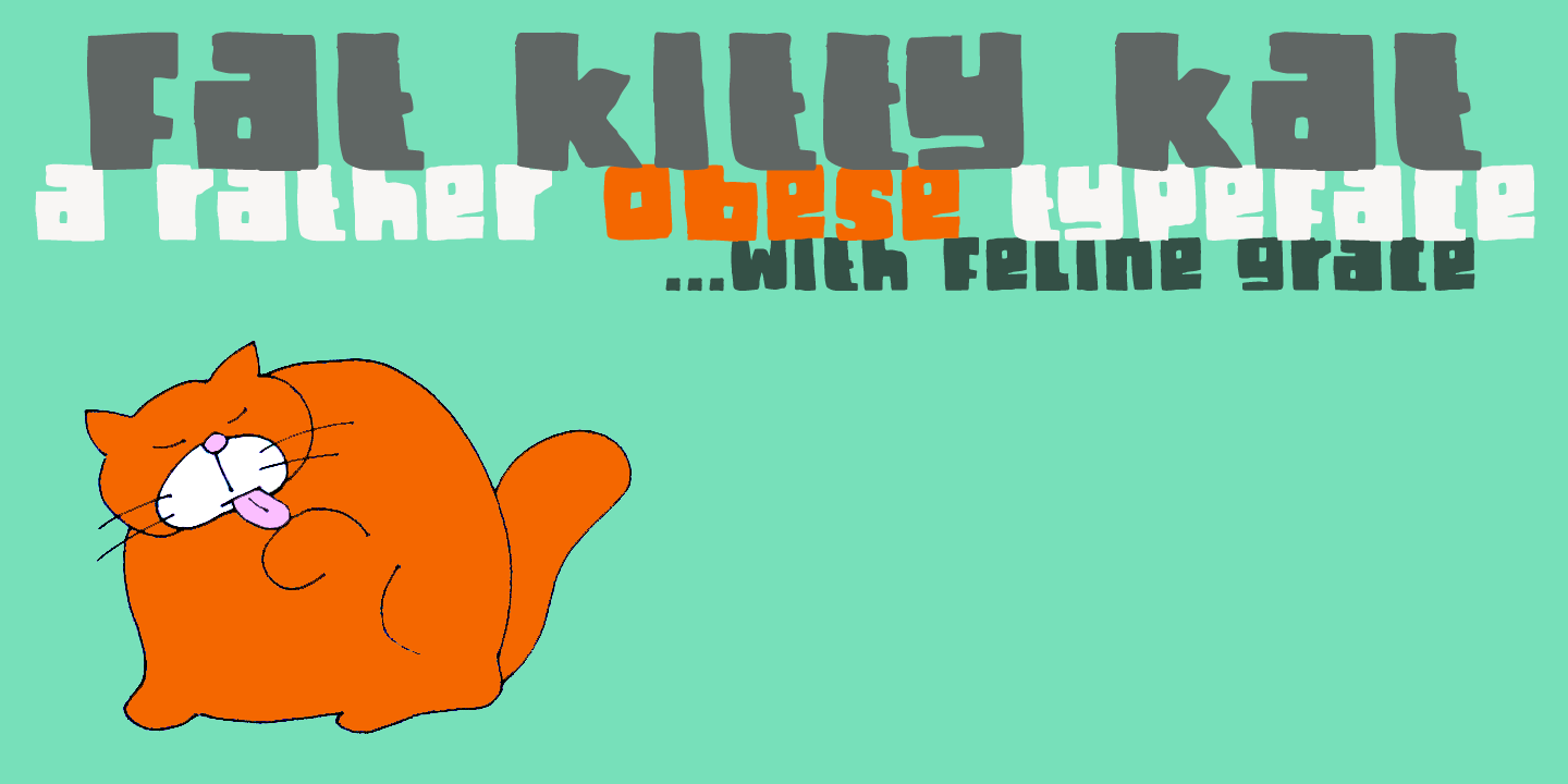 Fat Kitty Kat Poster