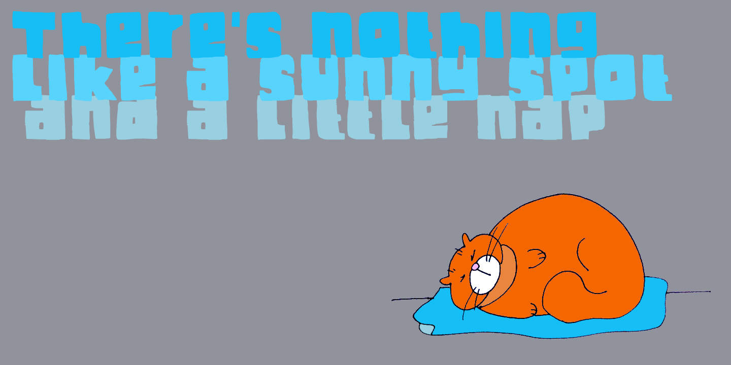 Fat Kitty Kat Font Poster #1