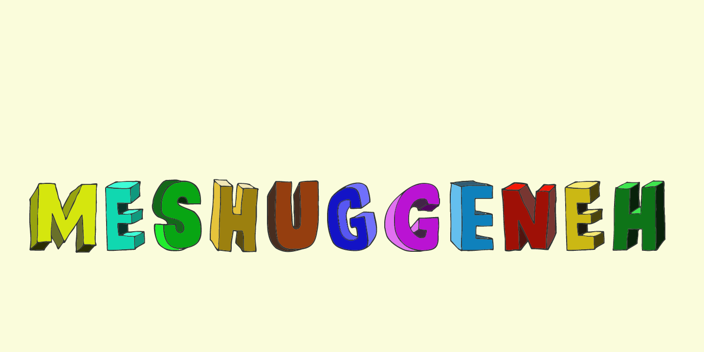 Meshuggeneh Font Poster #1