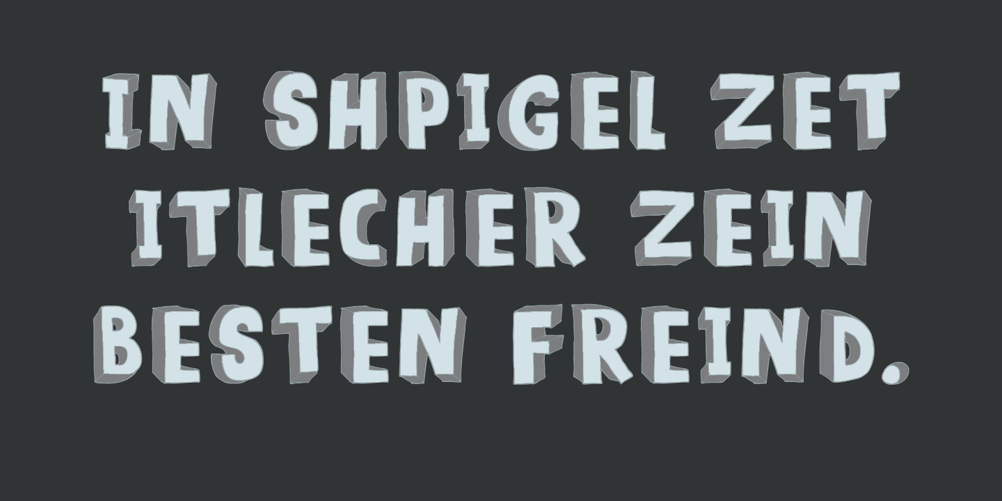 Meshuggeneh Font Poster #1
