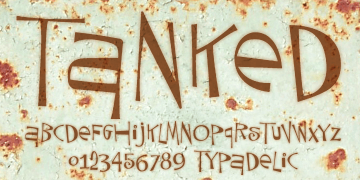 Tanked Font Poster