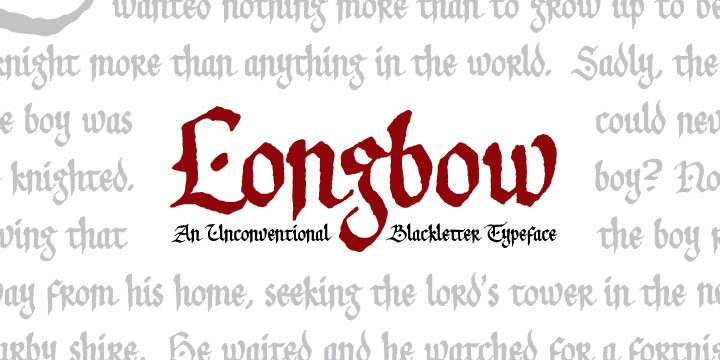 Longbow BB Font Poster #1