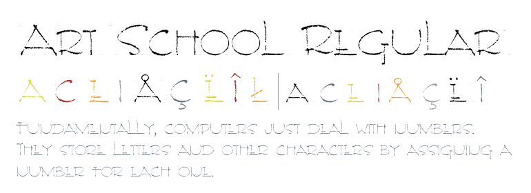 Art School Font Poster #1