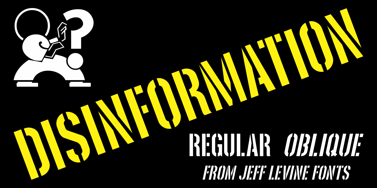 Disinformation Font Poster #1