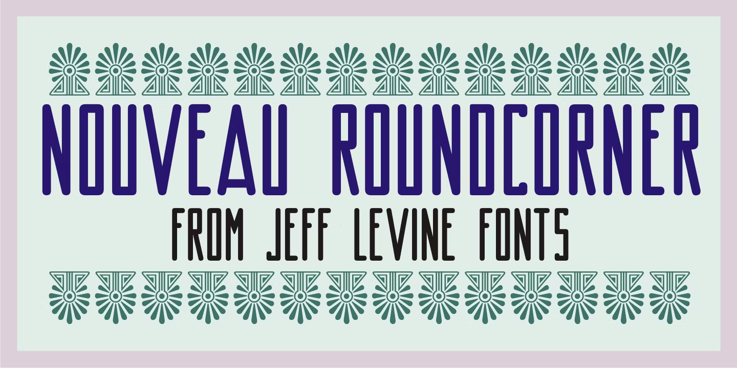Nouveau Roundcorner Font Poster #1