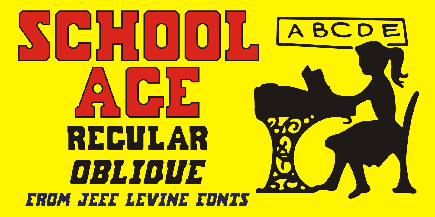 School Age Font Poster #1