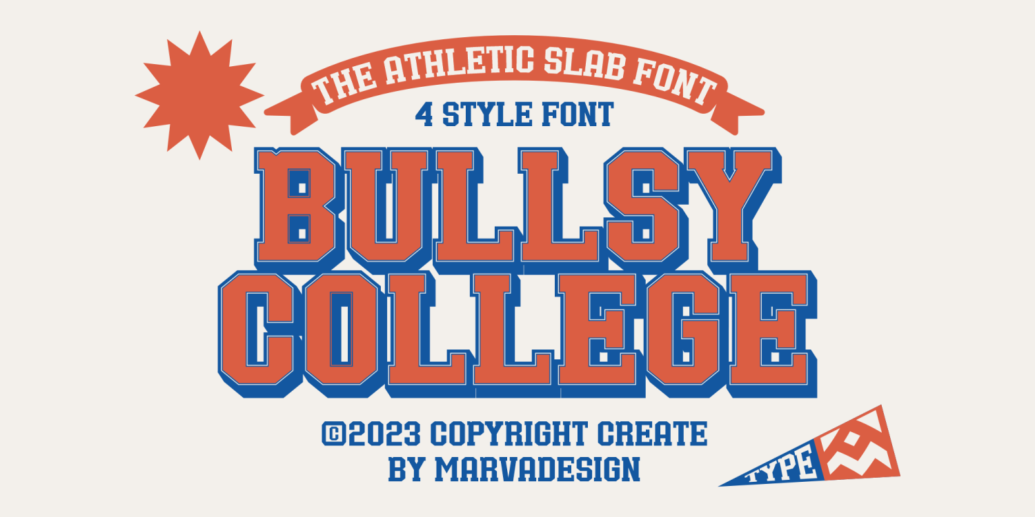 Bullsy College Font Poster #1