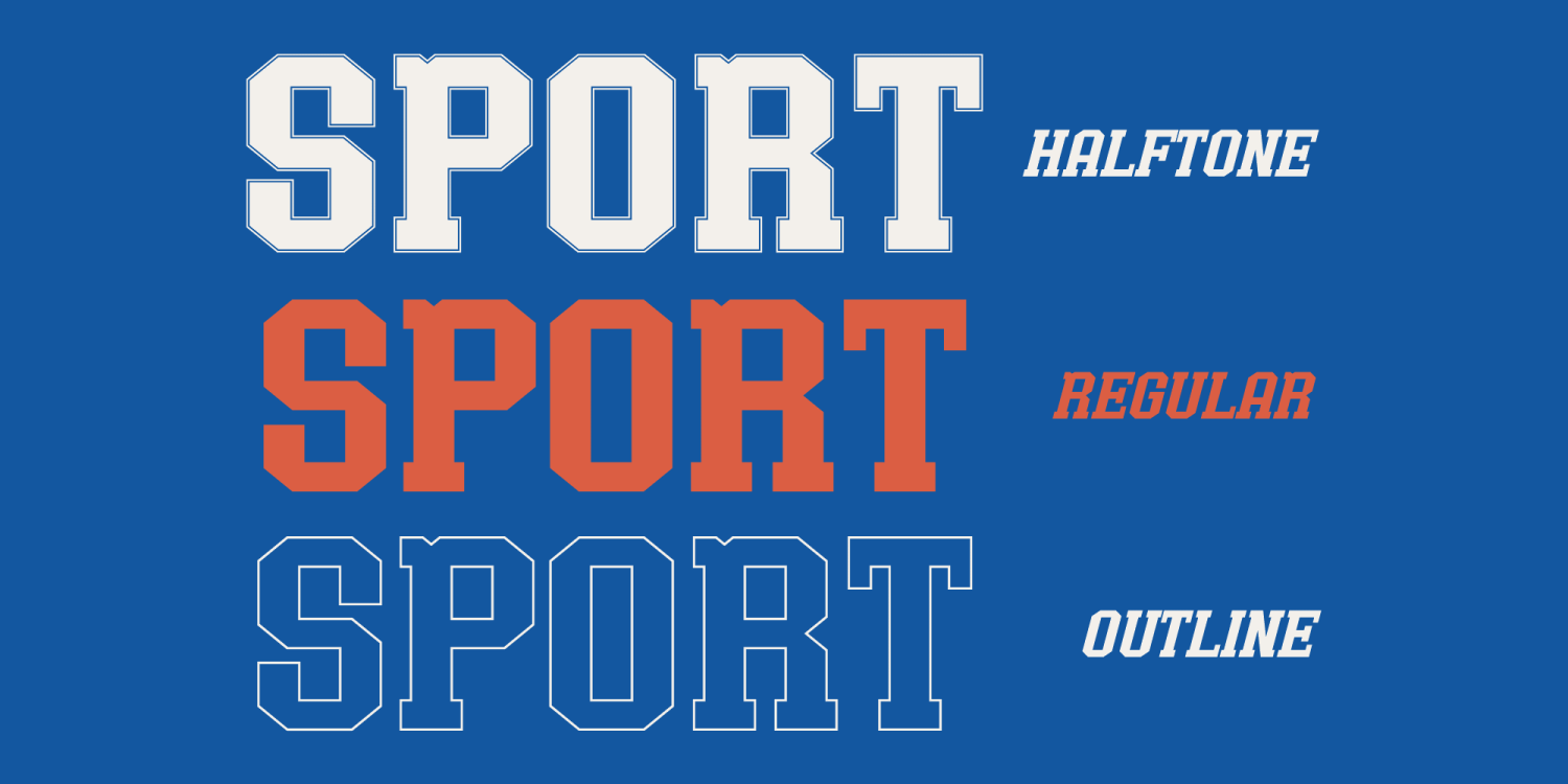 Bullsy College Font Poster #1