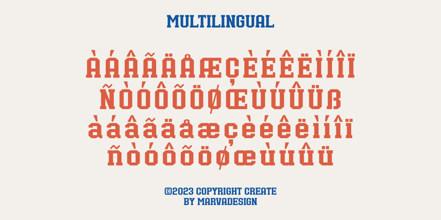 Bullsy College Font Poster #1