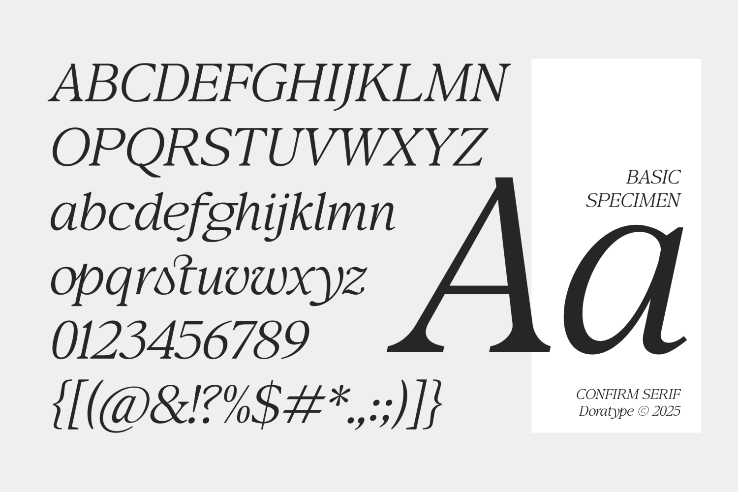Confirm Serif Font Poster #1