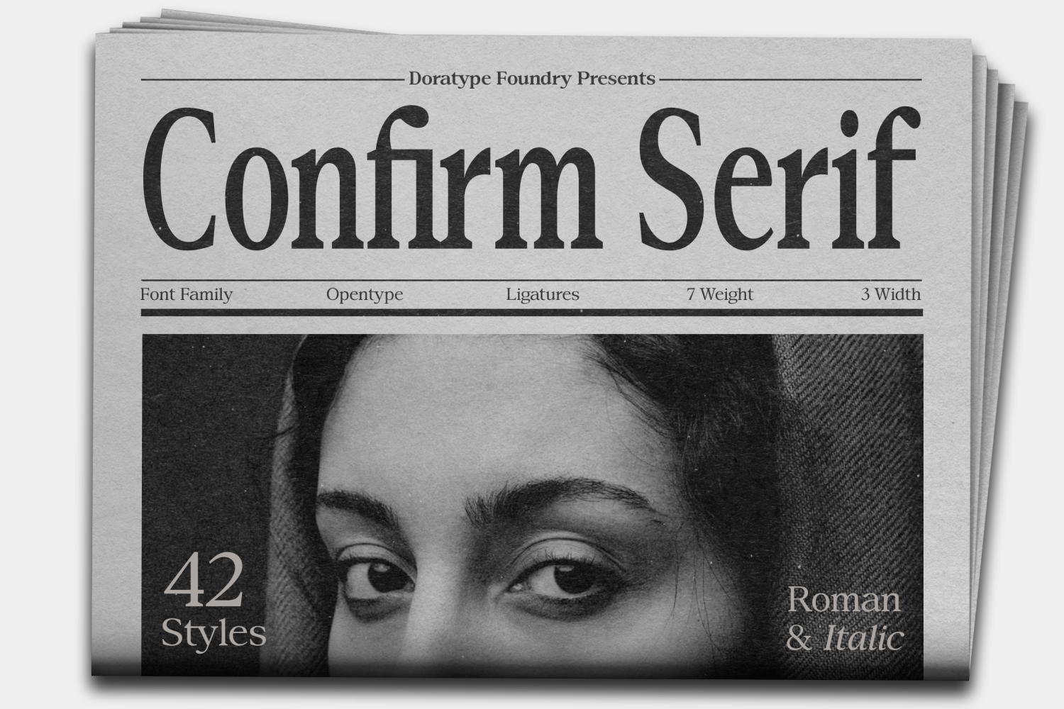 Confirm Serif Font Poster #1