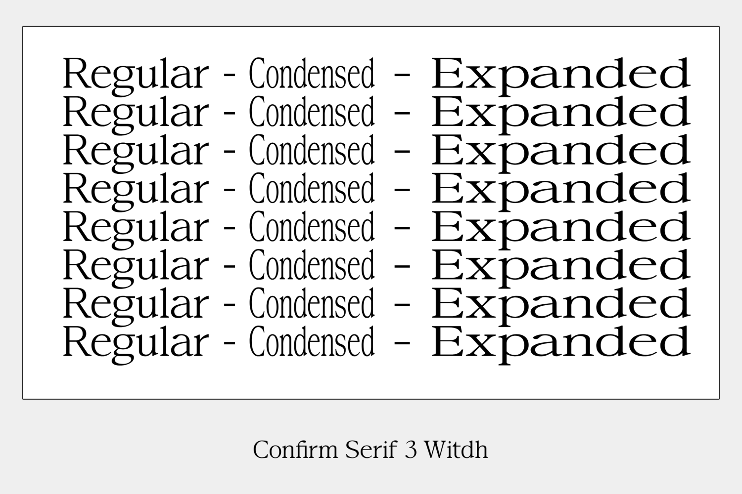 Confirm Serif Font Poster #1
