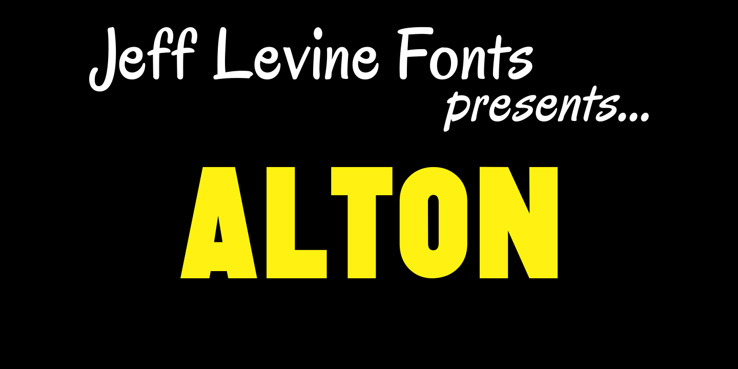 Alton Font Family Poster