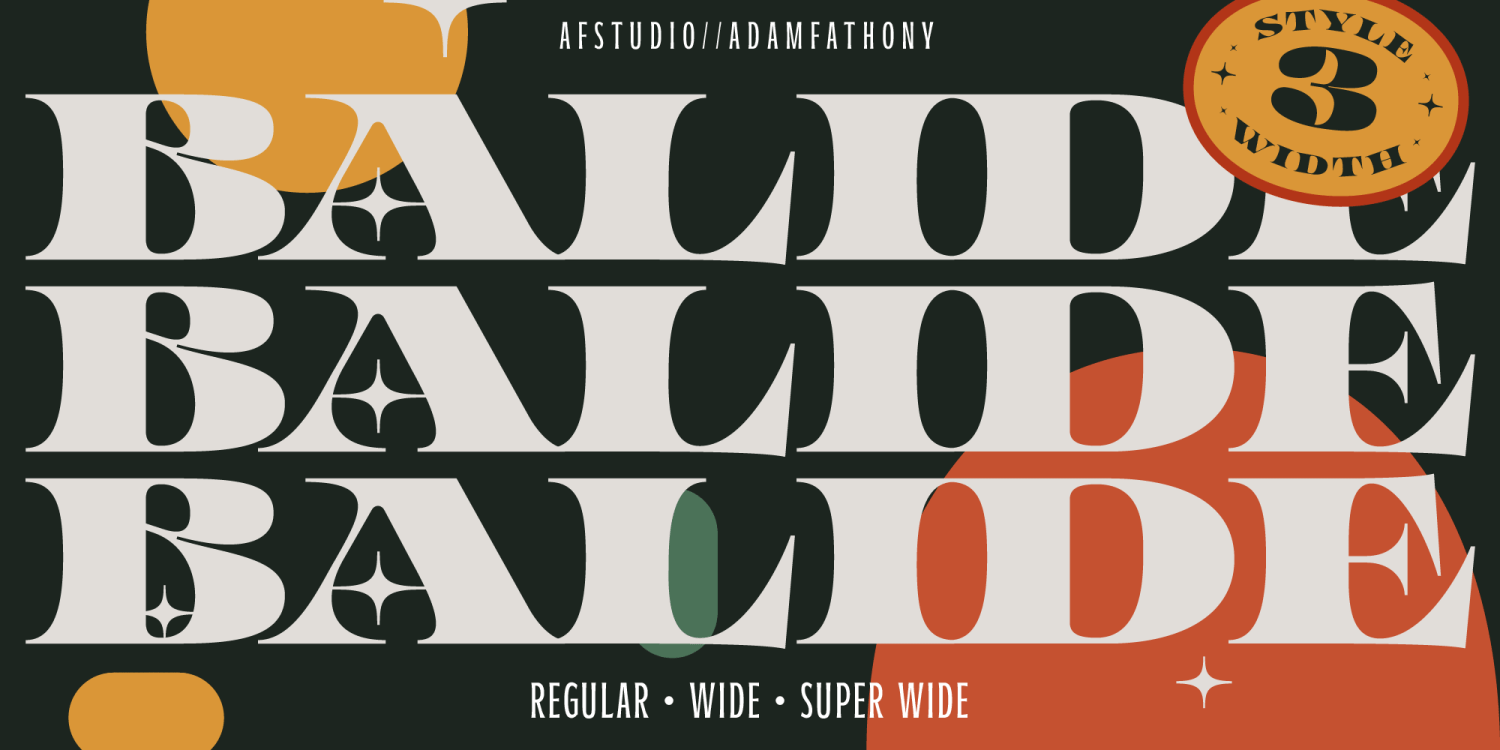 Balide Font Family Poster
