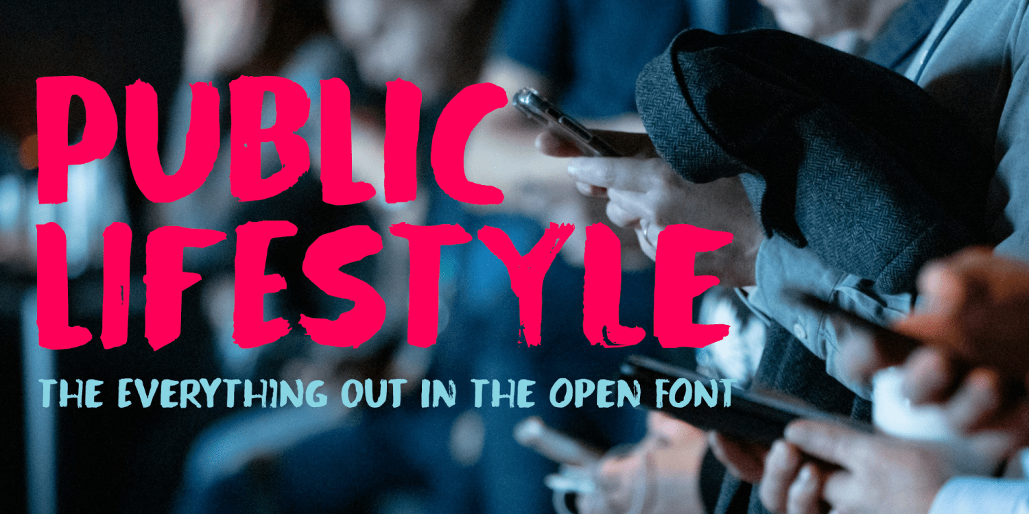 Public Lifestyle Font Poster #1