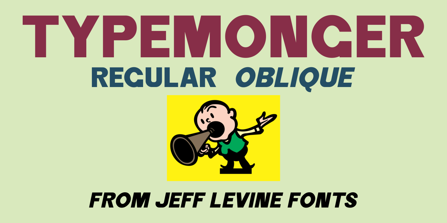 Typemonger Font Poster #1