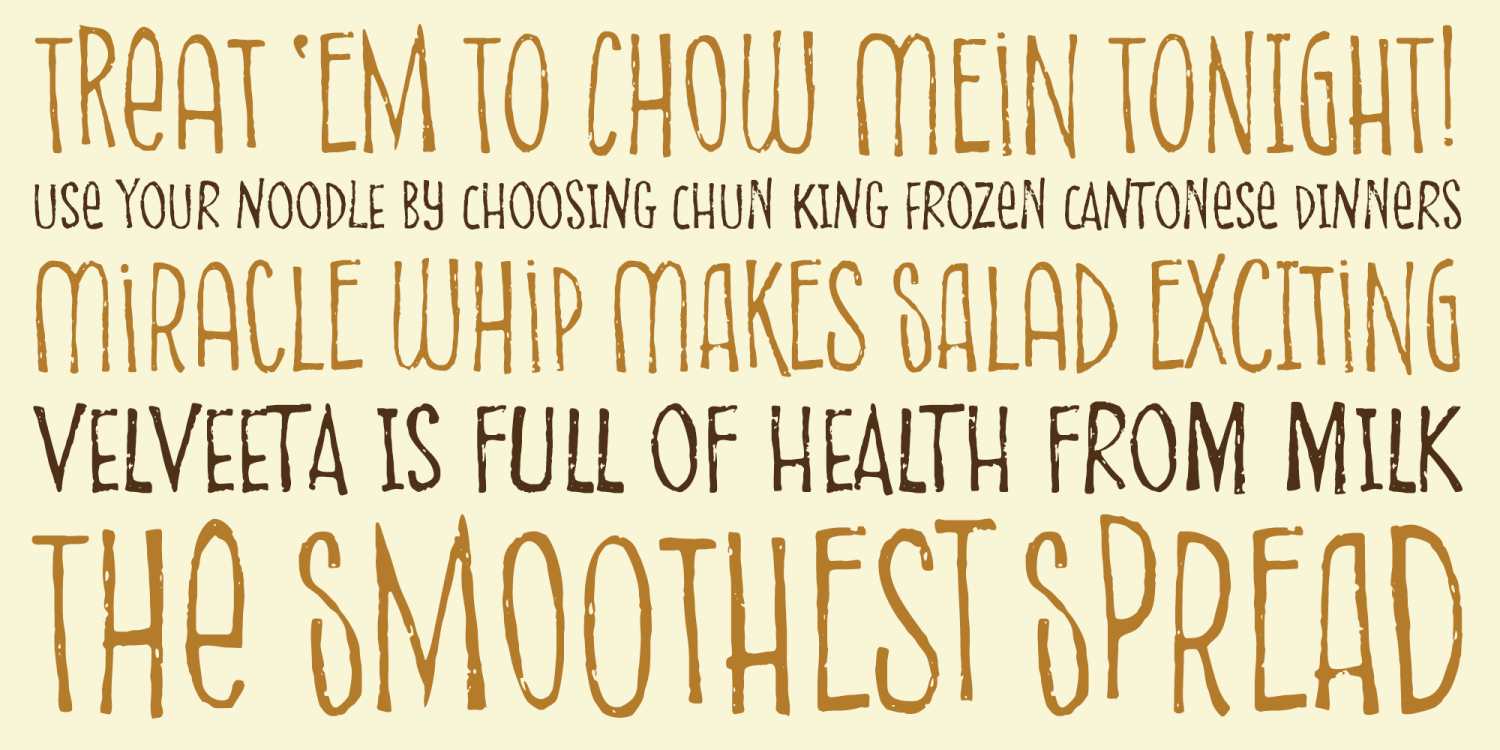 Peanut Sauce Font Poster #1