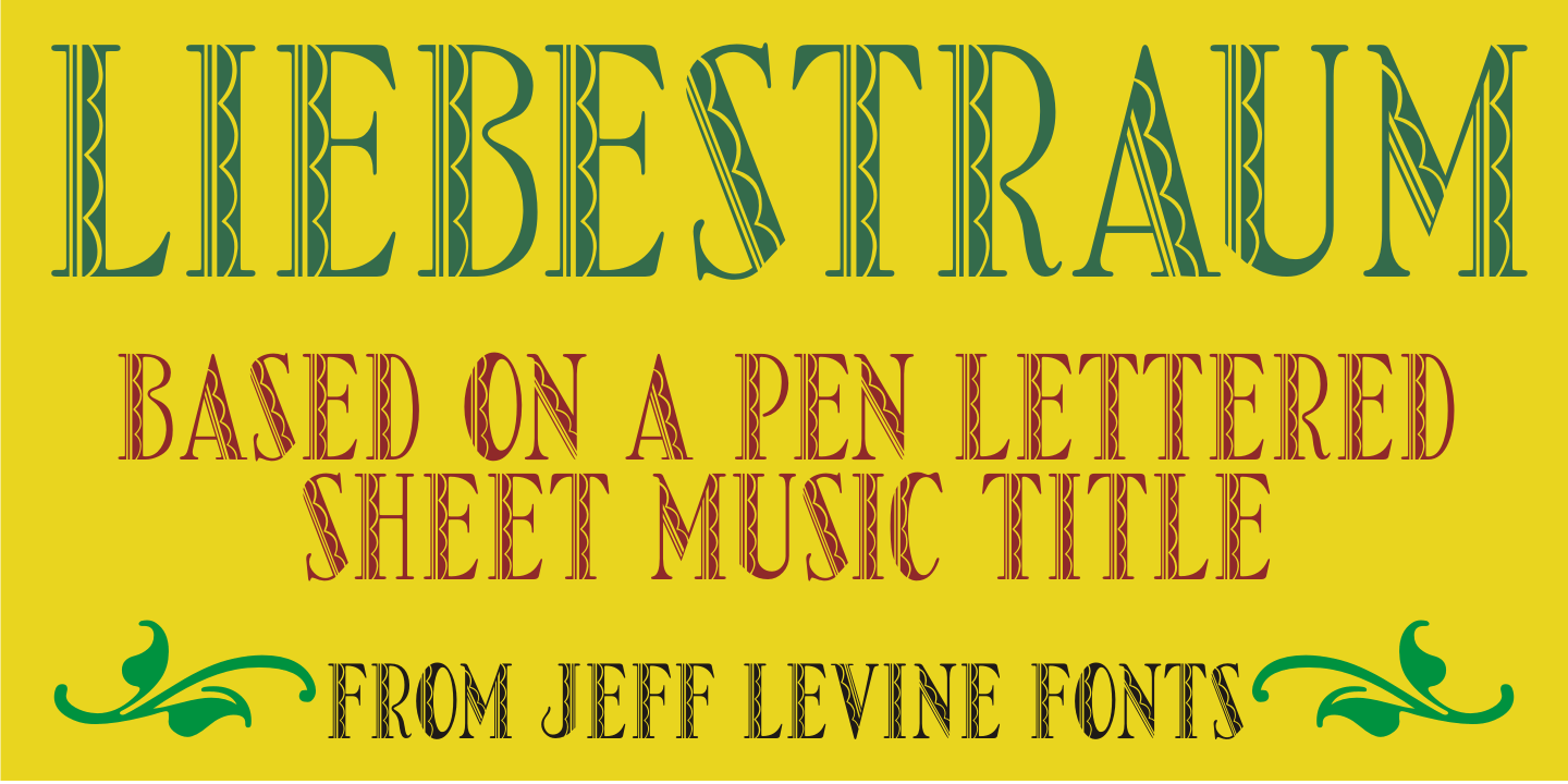 Liebestraum Font Poster #1