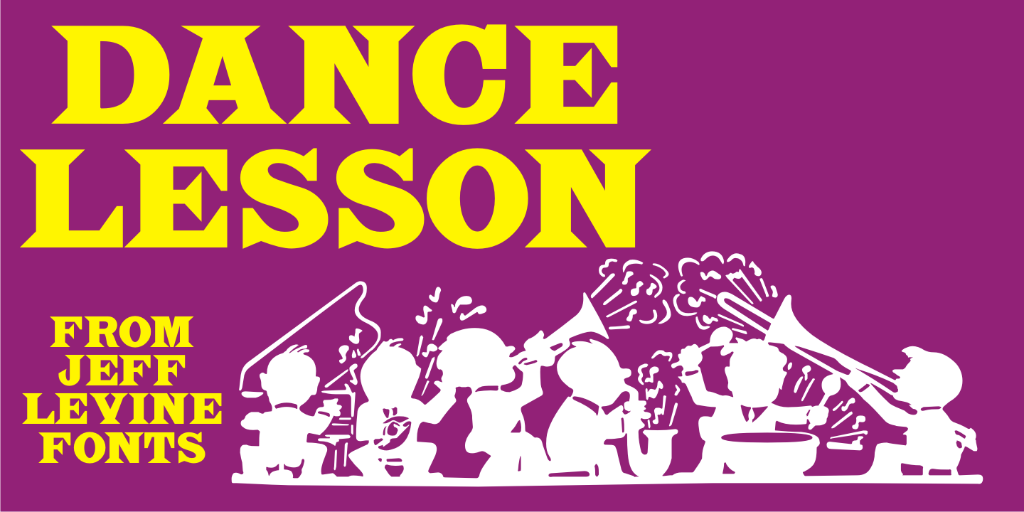 Dance Lesson Font Poster #1
