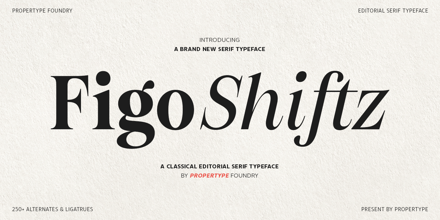 Figo Shiftz Font Poster