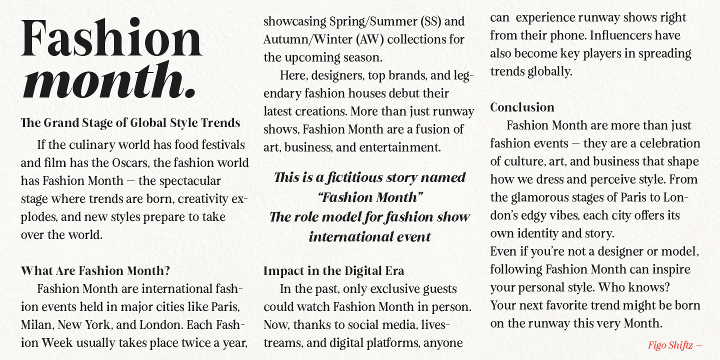 Figo Shiftz Font Poster #9