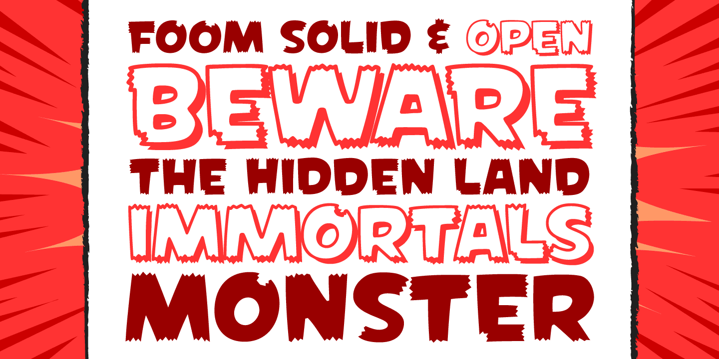 Foom Font Poster #1