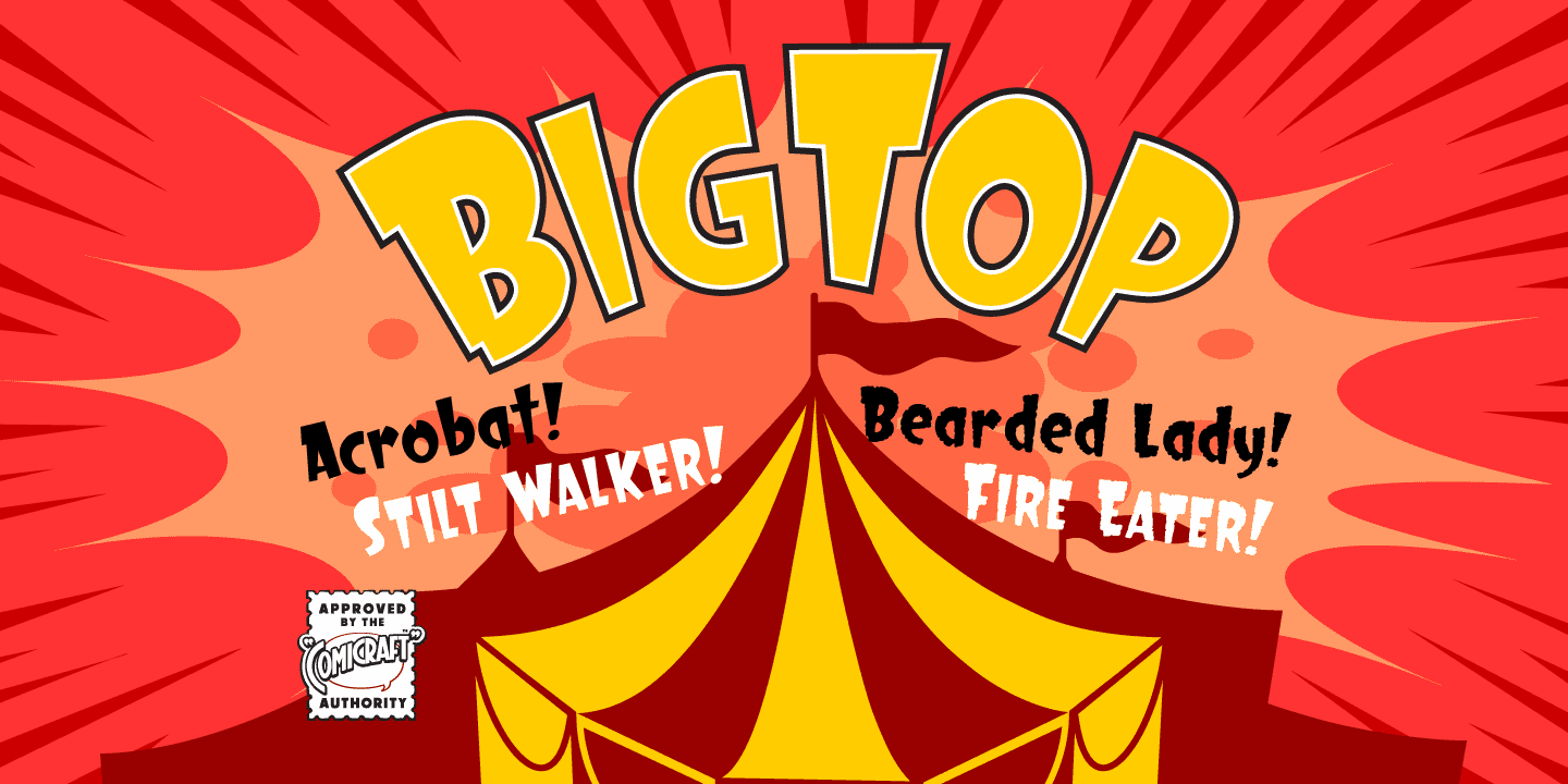 Big Top Font Poster #1